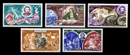 МОНАКО 1969г. SC# 743-7 / АЛЬФОНС ДОДЕ / MNH OG VF / ЛИТЕРАТУРА