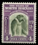 Северное Борнео 1939 г. • Gb# 306 • 4 c. • Георг VI • осн. выпуск • Виды и фауна • обезьяна-носач • MH OG XF ( кат. - £15 )