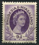 Родезия и Ньясаленд 1954-1956 гг. • Gb# 8 • 9 d. • Елизавета II • стандарт • Used VF