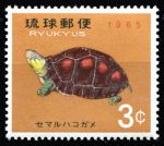 Рюкю 1965-1966 гг. • SC# 136 • 3 c. • черепахи • китайская коробочная • MNH OG XF