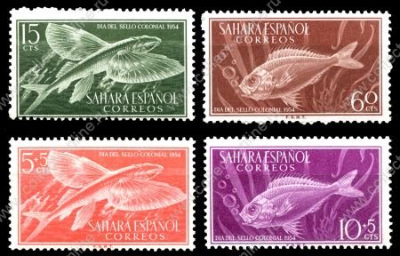 Испанская Сахара 1953г. SC# 70-B28 / Рыбы / MNH OG VF / Фауна