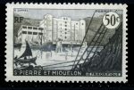 Сен-Пьер и Микелон 1955-1956 гг. • Iv# 349(Sc# 347) • 50 c. • Завод по переработке рыбы • MNH OG VF