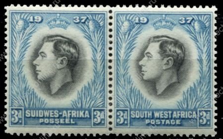 Юго-западная Африка 1937 г. Gb# 101 • Коронация Георга VI • 3d. • MNH OG XF