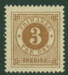 Швеция 1886-1891 гг. • Mi# 41 • 3 o. • стандарт • MH OG VF (кат. - €15 )