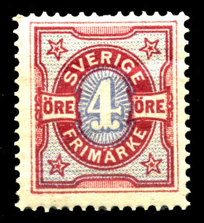 ШВЕЦИЯ 1891-1904гг. SC# 55 / 4 o. / MH OG VF