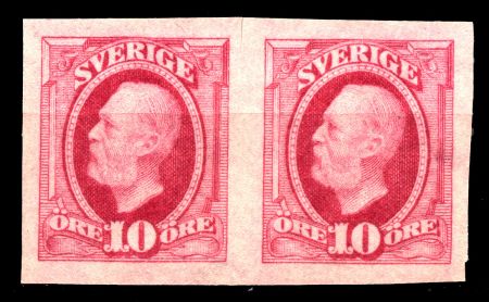 Швеция 1891-1904 гг. • Mi# 43U • 10 o. • Король Оскар II • б.з. • стандарт • пара • MNG VF