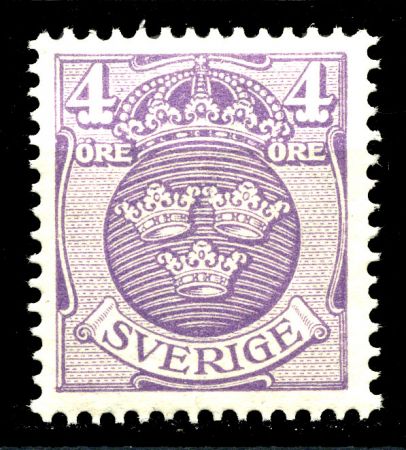 ШВЕЦИЯ 1911-9гг. SC# 98 / 4 o. / MNH OG VF / ГЕРБЫ