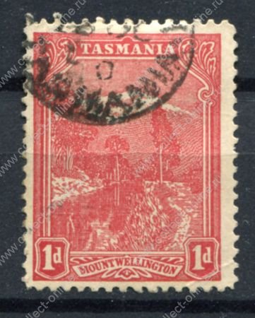 Австралия • Тасмания 1905-1911 гг. • Gb# 250 • 1 d. • Виды и достопримечательности • гора Велингтон • Used F-VF