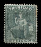 ТРИНИДАД 1864-72гг. SC# 51 / 4d. / USED F-VF