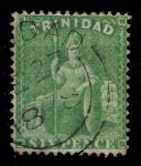 ТРИНИДАД 1876г. SC# 60 / 6d. / USED F-VF