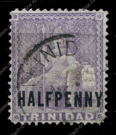 ТРИНИДАД 1879г. SC# 62 / 1/2 d. / USED F-VF