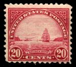 США 1922-5гг. SC# 567 / 20c. ФРЕГАТ / MH OG VF / КОРАБЛИ ПАРУСА