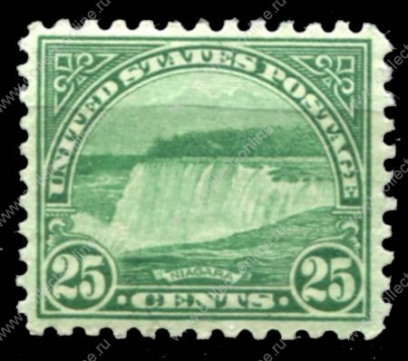 США 1922-5гг. SC# 568 / 25c. НИАГАРСКИЙ ВОДОПАД / MH OG VF / ВИДЫ