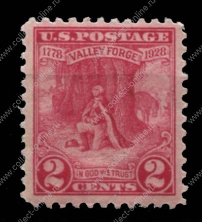 США 1928г. SC# 645 / 2c. ДЖ. ВАШИНГТОН / MNH OG F-VF