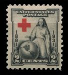 США 1931г. SC# 702 / 2c. КРАСНЫЙ КРЕСТ / MNH OG VF / КАРТЫ