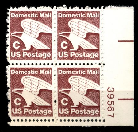 США 1981г. SC# 1946 / 20c.(C) / ОРЕЛ / MNH OG VF / № кв. блок