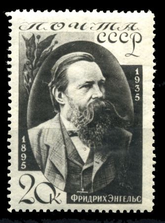 СССР 1935 г. • Сол# 513 • 20 коп. • Фридрих Энгельс • MH OG VF