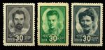 СССР 1944 г. • Сол# 928-30 • 30 коп.(3) • Герои Гражданской войны • полн. серия • MNH OG VF