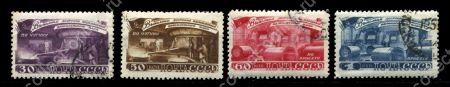 СССР 1948 г. • Сол# 1287-90 • 30 коп. - 1 руб. • За досрочное выполнение 5-летнего плана • по металлургии • полн. серия • Used VF 