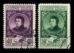 СССР 1948 г. • Сол# 1315-6 • 40 и 50 коп. • Хачатур Абовян (100 лет со дня рождения) • полн. серия • Used F-VF
