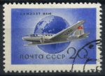 СССР 1958 г. • Сол# 2189 • 20 коп. • Самолеты гражданской авиации • Ил-14 • Used(ФГ) XF