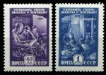 СССР 1959 г. • Сол# 2357-8 • 40 коп. и 1 руб. • Связь школы с жизнью • полн. серия • MH OG VF