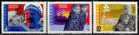 СССР 1965 г. • Сол# 3257-9 • 4 - 12 коп. • Советский кинематограф • полн. серия • MNH OG VF