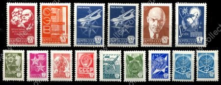 СССР 1978 г. • Сол# 4853-67 • 1 коп. - 1 руб. • мелованная бумага • полн. серия • стандарт • MNH OG VF