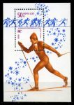 СССР 1980 г. • Сол# 5038 • 50 коп. • Зимние Олимпийские Игры, Лейк-Плэсид • лыжные гонки • блок • MNH OG XF