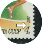 СССР 1981 г. • Сол# 5199v • 4 коп. • Спорт в СССР • бег • 2!  разновидности! • кв. блок • MNH OG XF+