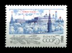 СССР 1987г. СОЛ# 5894 / С НОВЫМ ГОДОМ / MNH OG VF / АРХИТЕКТУРА