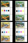 Австралия 1980 г. • Sc# 759-762 • 22 - 60 c. • самолеты • полн. серия • пары с дорожкой MNH OG XF+ ( кат. - $8 )