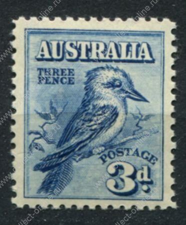 Австралия 1928 г. • Gb# 106 • 3 d. • 4-я национальная филателистическая выставка • кукабара • MNH OG VF