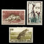 Берег Сомали 1958 г. • Iv# 287-9 • Фауна • полн. серия • MNH/MH OG VF
