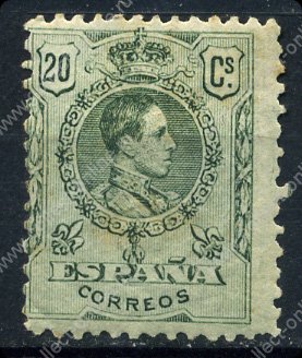 Испания 1902-1922 гг. • SC# 301 • 20 c. • Альфонсо XIII • стандарт • MH OG VF ( кат.- $50 )