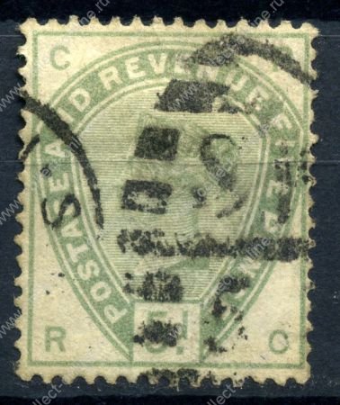 Великобритания 1883-1884 гг. • GB# 193 • 5 d. • королева Виктория • стандарт • Used VF ( кат.- £200 )