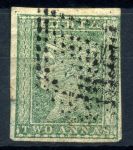 Индия 1854 г. • GB# 31 • 2a. • Королева Виктория • стандарт • Used VF (кат.- £40 )