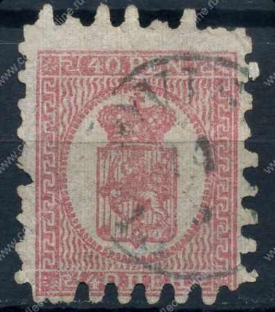 Финляндия(рус.) 1866г. Sc# 10 / 40p. / Used F-VF / кат.- $85.00