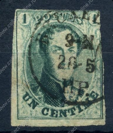 Бельгия 1861г. SC# 9 / 1с. Used VF- / кат. - $125.00