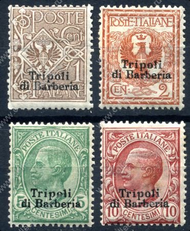 Италия офисы в Африке 1909г. Sc# 2-5 / 1-10 c. / MH OG F-VF / кат. - $140.00