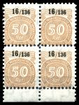 Германия Рейх / Сберкассы 50 пф. / MNH OG XF / кв. блок