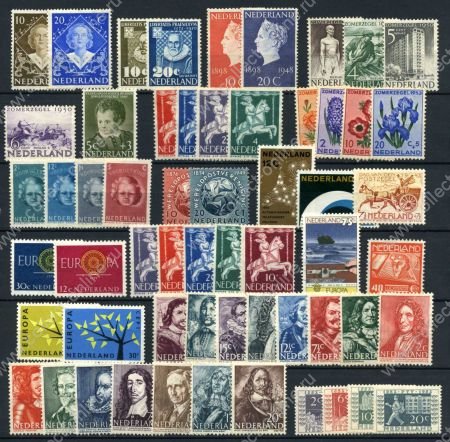Нидерланды • XX век • набор 58 разных, чистых, старых марок • MNG VF