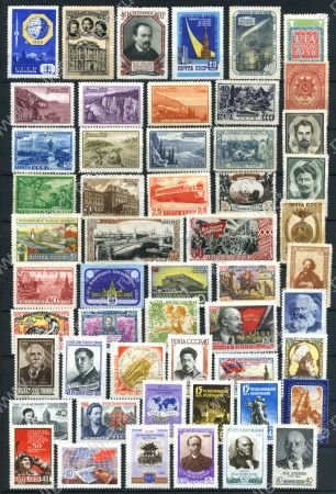 СССР 194х-196x гг. • набор 50+ разных, чистых марок(без клея) • MNG VF