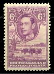 Бечуаналенд 1938-1952 гг. • Gb# 124 • 6 d. • Георг VI основной выпуск • коровы на водопое • MLH OG XF ( кат.- £7 )
