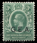 Танганьика 1917-1921 гг. • Gb# 47 • 3 c. • Георг VI • надп. "G.E.A." • стандарт • MH OG VF