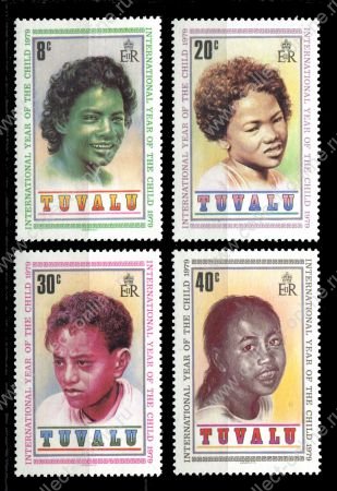 Тувалу 1979 г. • SC# 125-8 • 8 - 40 c. • Международный год ребенка • MNH OG XF • полн. серия