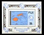Фиджи 1984 г. • SC# 513 • 25 c. • Конгресс Всемирного Почтового Союза • MNH OG XF+ • блок