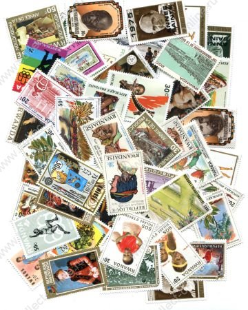 Руанда • лот 48 чистых (**), разных марок • MNH OG XF
