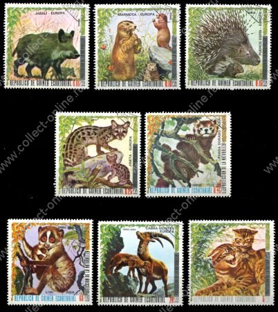 Экваториальная Гвинея 1976 г. • Фауна Европы и Азии • дикие животные • 8 марок • Used(ФГ) XF