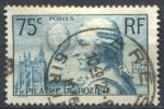 Франция 1936 г. Sc# 308 • 75 c. • Жан-Франсуа Пилатр де Розье • 150 лет со дня смерти • Used F-VF ( кат. - $3 )